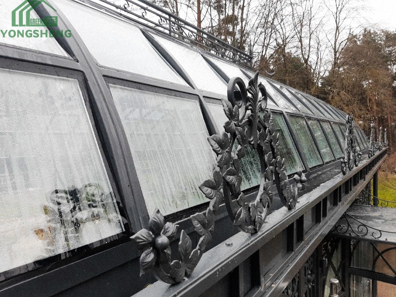 Glass Black Victorian Style Greenhouse For Sale